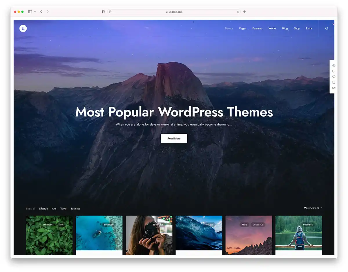 Creating a WordPress theme featured image